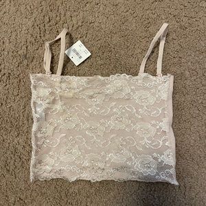 Tan lace Anthropologie bralette